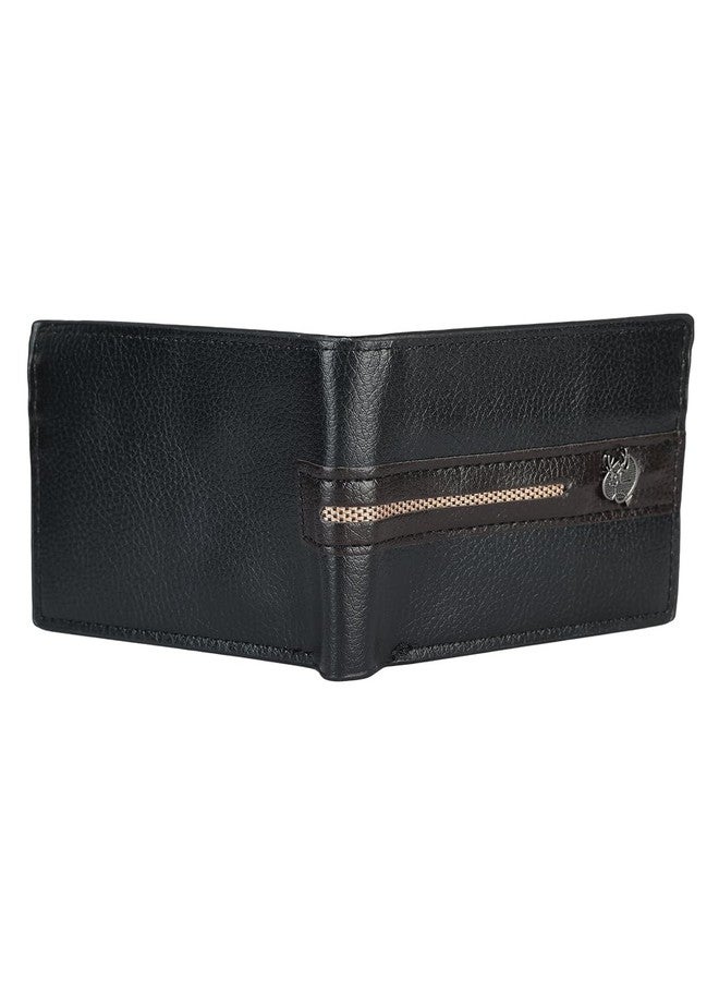 ZEVORA Men Travel, Trendy, Casual Black Leather Wallet (4 Card Slots) - Image 3